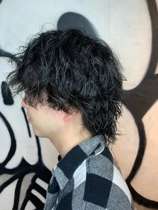 パーマ メンズ ⚡️メンズパーマ特化 mens支持◎/忠地のヘアスタイル