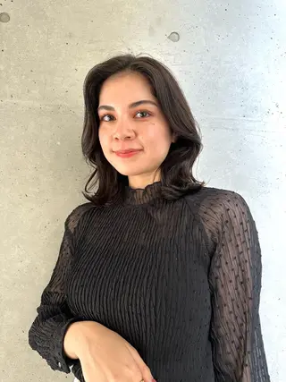 ミディアム カラー Leverage New York所属・小滝 楓のヘアスタイル