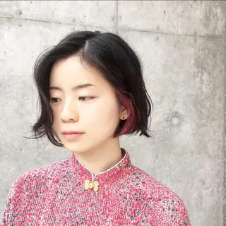 ショート カラー kitsuki北参道所属・カガラシュン/ 刈り上げ/ウルフのヘアスタイル