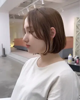 ショート MAEUL NAGOYA所属・レイヤーボブ/名駅/ くびれボブ/縮毛矯正のヘアスタイル