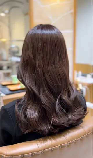 セミロング カラー 辻 雅也のヘアスタイル
