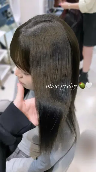 セミロング カラー 梅田美容室MIRA/ 韓国ヘア🤍カンナのヘアスタイル