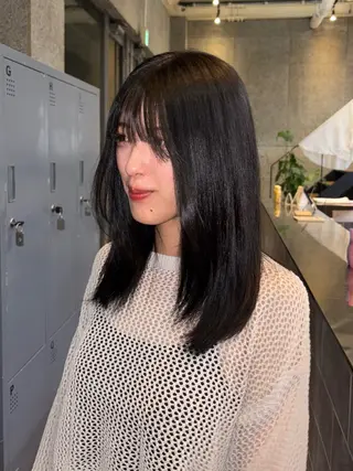 セミロング カラー 🥀ツヤハイトーン /hinata✞✟のヘアスタイル