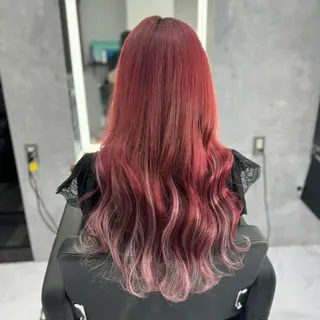 ロング ❤️‍🔥シールエク ＋カラー京❤️‍🔥のヘアスタイル