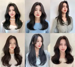 ロング カラー 艶髪/縮毛矯正/ Core mikuaのヘアスタイル