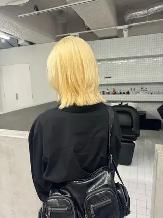 ミディアム カラー ハイトーン/ピンク カラー/めい🎀のヘアスタイル