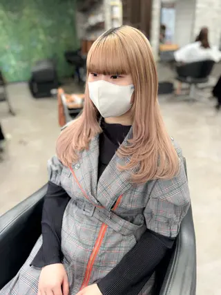 ロング ハイトーンエクステ 🎩カズキ🎩のヘアスタイル