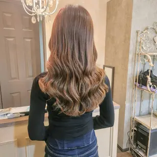 ロング ヘアアレンジ MagicMush ✴︎シールエクステのヘアスタイル