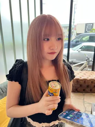 ロング カラー 只野 真衣のヘアスタイル