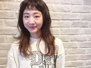 セミロング カラー パーマ ヘアアレンジ la fith所属・rico_by ヘアとアイブロウのヘアスタイル