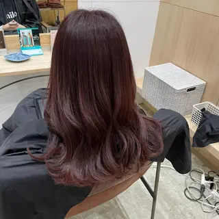 セミロング カラー miloc那覇 MIKUのヘアスタイル