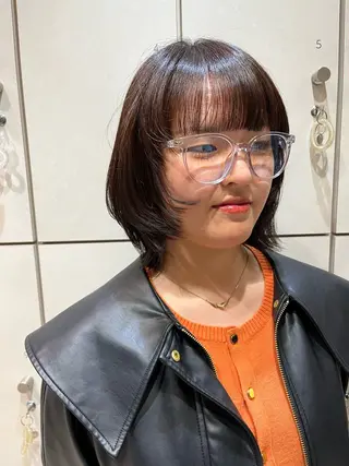 ミディアム 田中 来夢のヘアスタイル