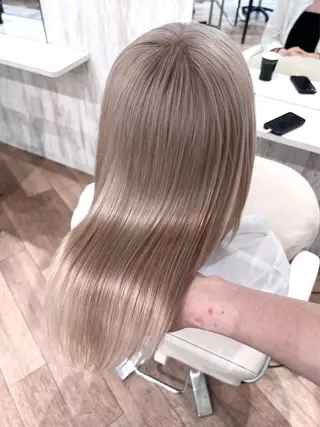 ロング カラー お肌トーン🆙カラー 全ての女性を艶髪にのヘアスタイル