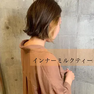 ショート カラー 髪質改善カラー ケアブリーチ/タムのヘアスタイル