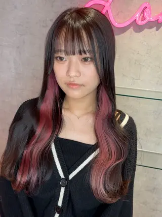 ロング カラー 韓国ヘア/艶カラー /田中悠佑のヘアスタイル