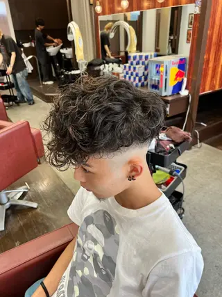 ショート パーマ メンズ 湘南のパーマ職人 🔥清水琉葵🔥のヘアスタイル