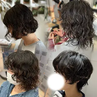 ミディアム パーマ オタク美容師💟 チバコナツのヘアスタイル