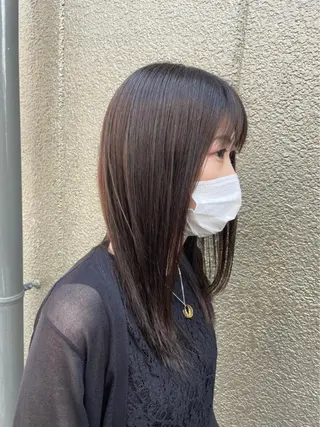 セミロング 鈴木 達成のヘアスタイル