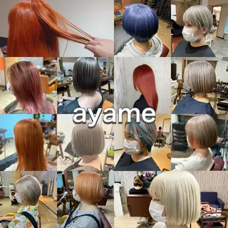 セミロング 髪質改善ayame 横山諒のヘアスタイル