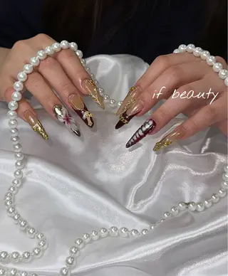 ネイル if Hair＆Nail Salon所属・IKA /海外ネイル /個性派/ワンホンのネイルデザイン