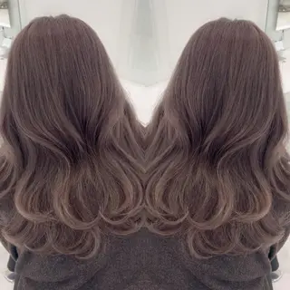 ロング まつパ/ケア ブリーチ/sEnAのヘアスタイル