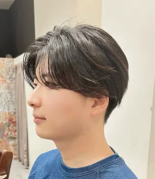 ショート カラー メンズ calna by ELMO  上ノ井のヘアスタイル