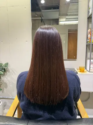 ロング 安藤 里奈のヘアスタイル