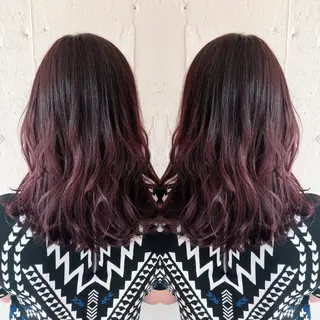 セミロング あらき ちさとのヘアスタイル