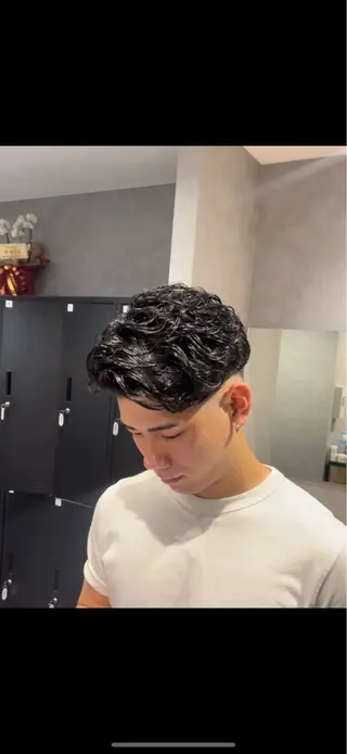 ショート パーマ メンズ メンズパーマ特化 美容師kouyaのヘアスタイル