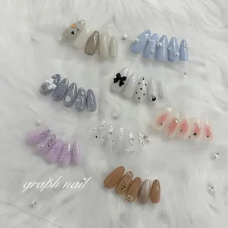 ネイル graph nail【グラフ ネイル】所属・graphnail‪ ‪‪❤︎‬manaのネイルデザイン