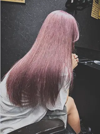 セミロング カラー エクステ×ブリーチ 😈一ノ瀬千暁😈のヘアスタイル