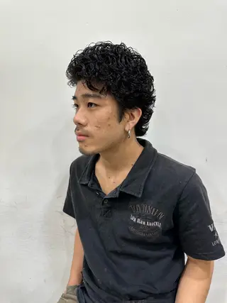 メンズ メンズパーマ特化🥇 フェザーパーマ/紘夢のヘアスタイル