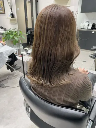 セミロング カラー 髪質改善will hairdesignのヘアスタイル