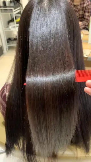 ロング 髪質改善ストレート アオヤギのヘアスタイル
