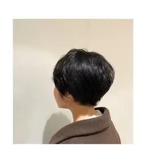 ショート パーマ 30代からの大人 ショートのヘアスタイル