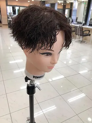 ショート パーマ メンズ 曲がる縮毛矯正 髪質改善/西尾 幸樹のヘアスタイル