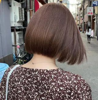 ショート カラー 髪質改善 Noe心斎橋店のヘアスタイル