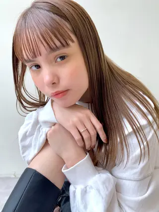 ロング カラー 🤎カット/ブリーチ /縮毛矯正/大宮🤎のヘアスタイル