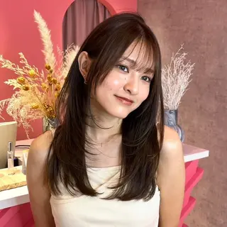 セミロング 原宿/似合わせ/髪質 改善/レイヤー/優希のヘアスタイル