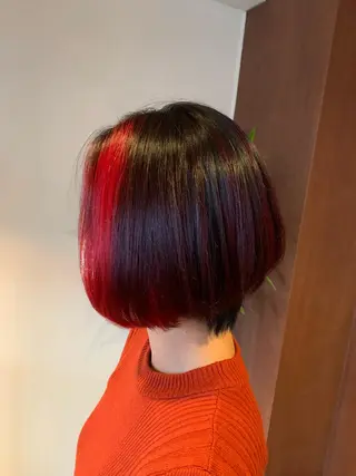 ショート カラー 武田尚子🌸 自然に仕上がる矯正のヘアスタイル