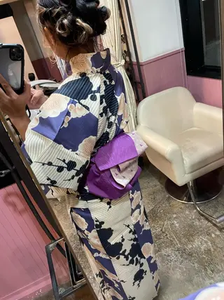 ミディアム カラー パーマ ヘアアレンジ メンズ 表参道Lise おおいしおりのヘアスタイル