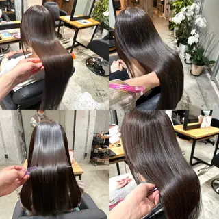 ロング カラー ✨髪質改善/ブリーチ /ショート高山のヘアスタイル