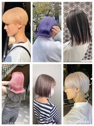 ミディアム ブリーチ　BAM BIのヘアスタイル