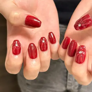 ネイル unwind ┊︎冬っぽネイル🧸のネイルデザイン