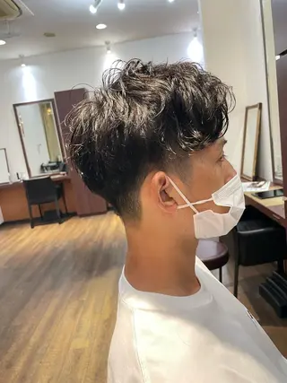 パーマ メンズ TotalBeautysalonCURE所属・CURE 朱梨のマツエク・マツパデザイン