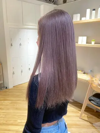 ロング カラー 杉村 未来のヘアスタイル
