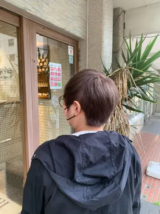 ショート 👑毛流れ、艶髪◉ 縮毛矯正錦糸町ヒガシのヘアスタイル