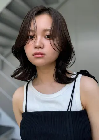 ミディアム wixy mimi所属・ボブ/透明感カラー 🌿栄🌿kouneのヘアスタイル
