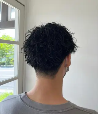 パーマ メンズ 狩野 くるみのヘアスタイル