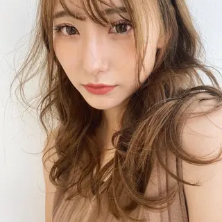 セミロング カラー パーマ シェアサロン salowin所属・✨ブリーチなし透明感 カラー🥇ユースケのヘアスタイル